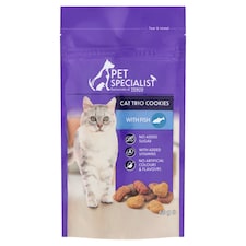 Pet Specialist jutalomfalat lazaccal, pisztránggal és alaszkai tőkehallal felnőtt macskáknak 60 g