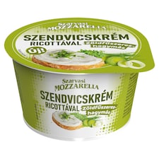 Szarvasi Mozzarella zöldfűszeres-hagymás szendvicskrém ricottával 180 g