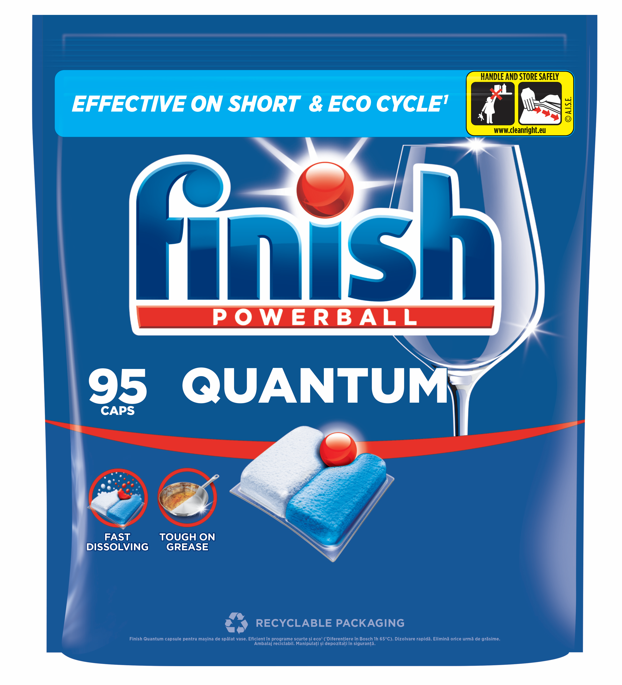 Finish Powerball Quantum All in 1 mosogatógép-kapszula, Fresh illatú