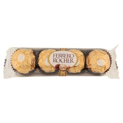 FERRERO ROCHER tejcsokoládéval és mogyoródarabkákkal borított ropogós ostya lágy töltelékkel 50 g x 16