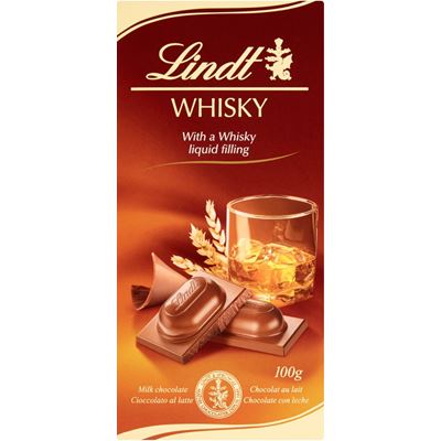 Lindt Whiskyvel Töltött Tejcsokoládé 100 g