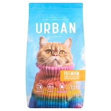 NashiDay Urban teljes értékű száraz állateledel felnőtt macskáknak csirkével és rizzsel 1,5 kg