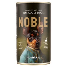 NashiDay Noble teljes értékű nedves állateledel felnőtt kutyák számára vaddal, szószban 1240 g