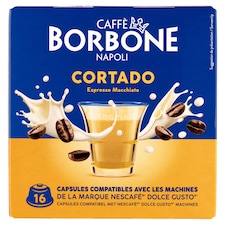 Caffè Borbone Cortado instant kávéitalpor készítmény tejes kávé ízesítéssel 16 x 6,3 g (100,8 g)