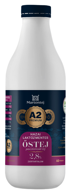 Martontej A2 Prémium Őstej 2,8% - laktózmentes