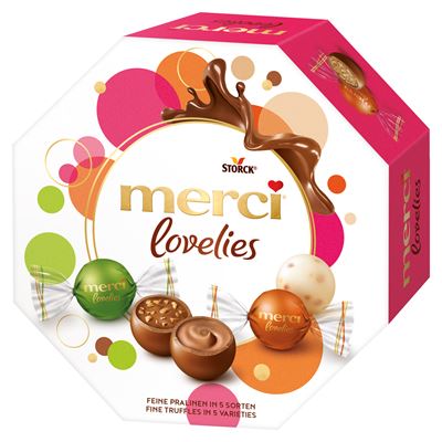 merci lovelies Classic Töltött Csokoládégolyó 185 g