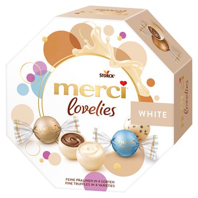 merci lovelies White Fehér Csokoládés Golyók 185 g