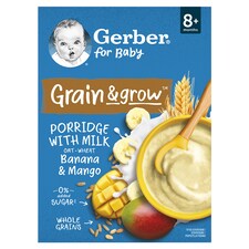 Gerber banános mangós tejpép, 8 hónapos kortól 200 g