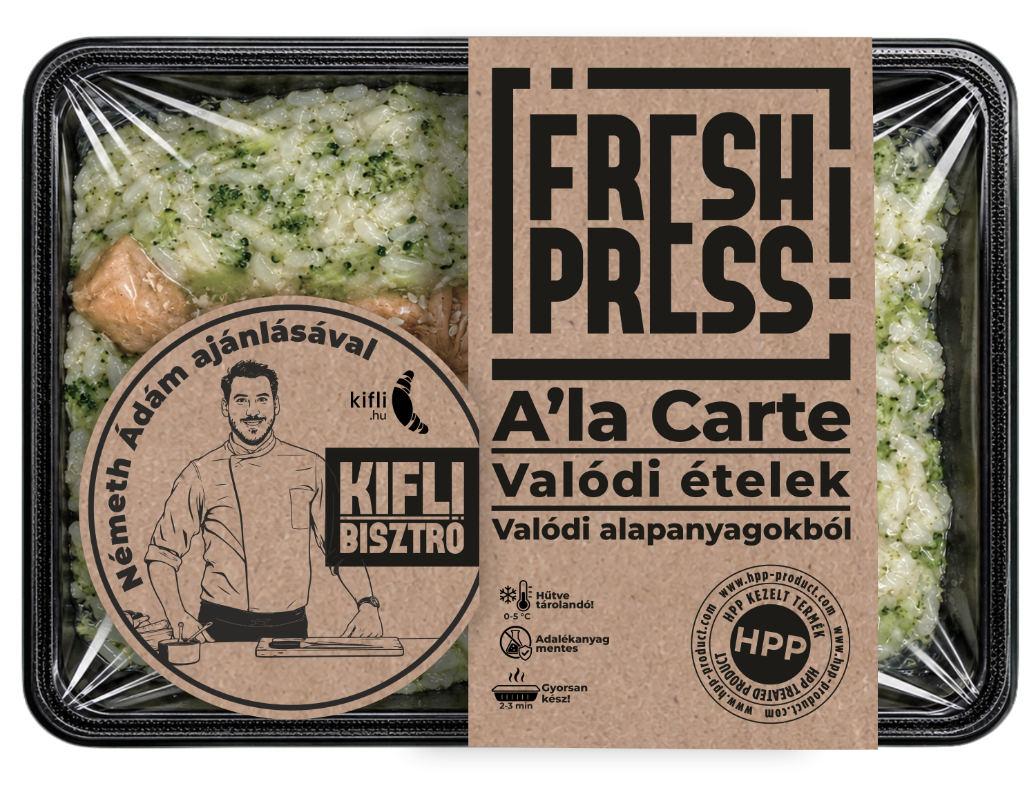 Kifli Bisztró X Freshpress Teriyaki csirke rizzsel