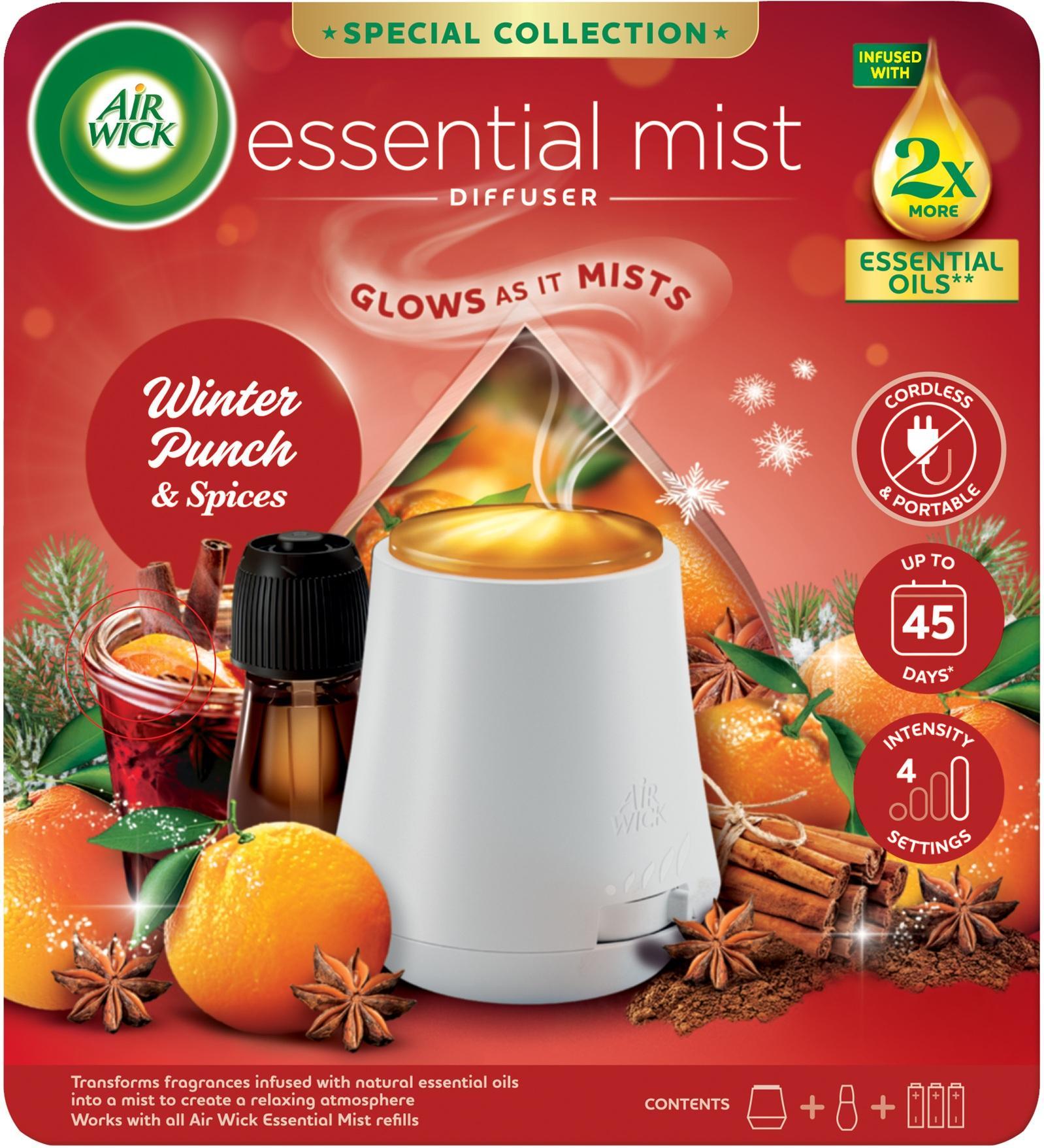 Air Wick Aroma Diffúzor készülék, Gyümölcsös téli puncs illat
