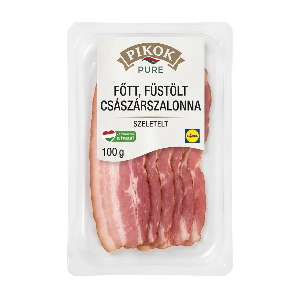 PIKOK PURE Főtt, füstölt császárszalonna