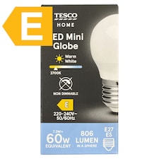 Home E27 806 lm 60W 2700K LED mini gömb