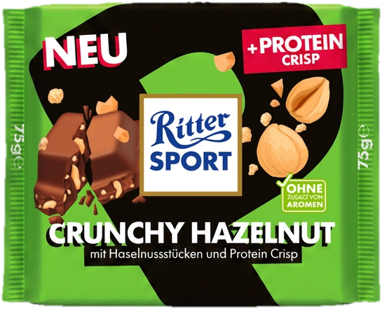 Ritter Sport Proteines ropogós mogyorós csokoládé