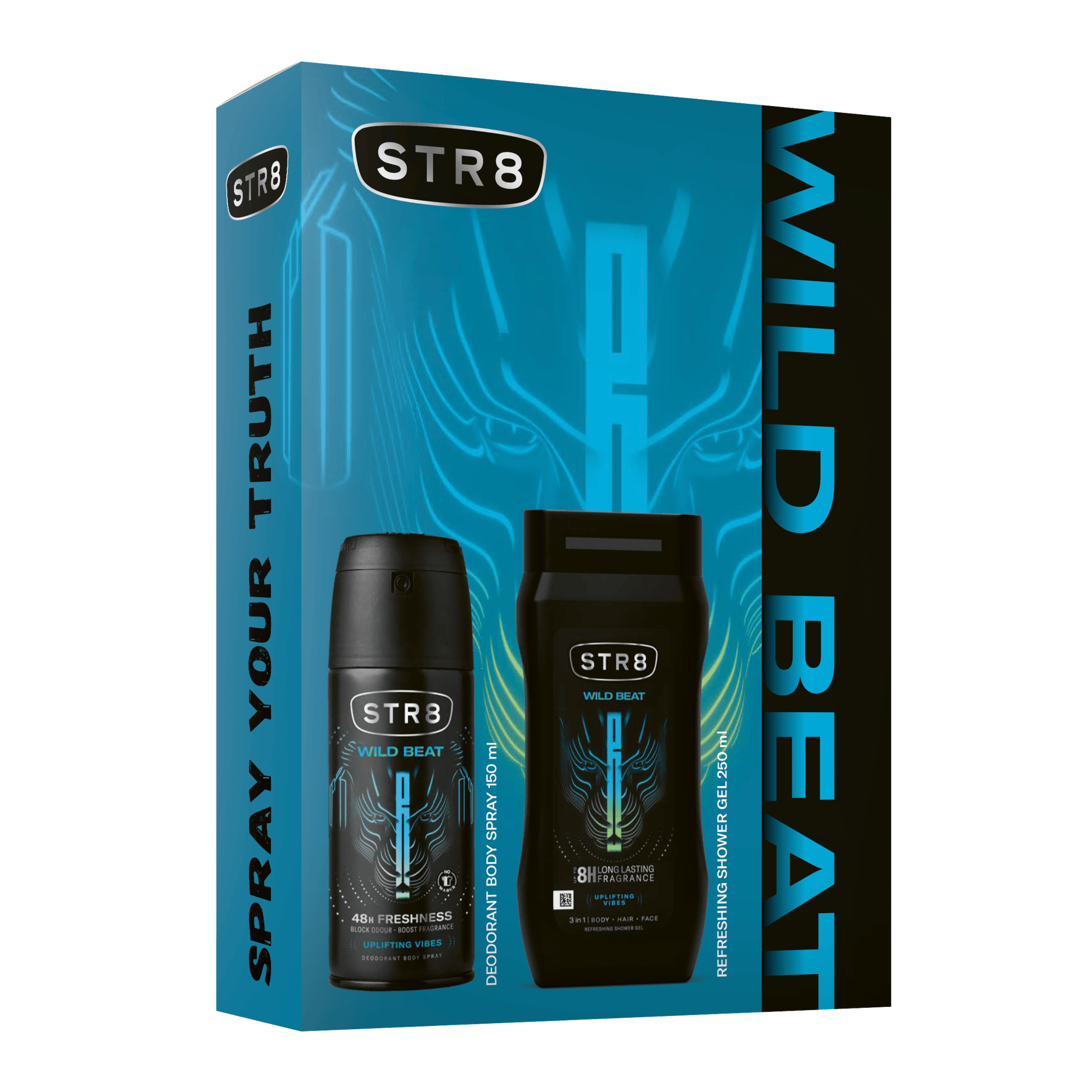 STR8 WILD BEAT DEOSPRAY & TUSFÜRDŐ AJÁNDÉKCSOMAG