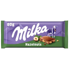 MILKA MILK WITH HAZELNUT TÁBLÁS CSOKOLÁDÉ 80 g