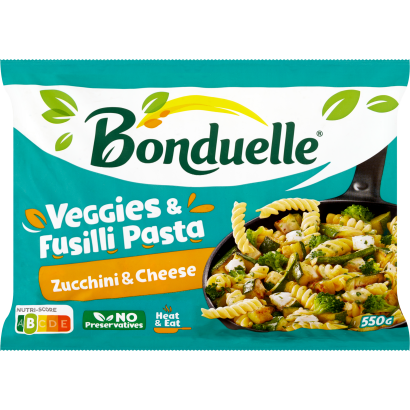Fagyasztott Fusilli cukkinivel és sajttal 550 g