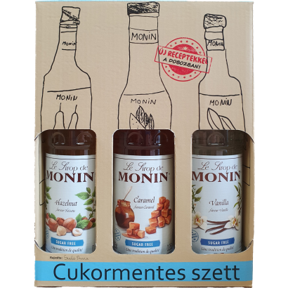 Monin cukormentes kávészett 3 x 250 ml