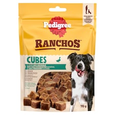 Pedigree Ranchos Cubes kacsakockák kiegészítő állateledel kutyák számára kacsával 70 g