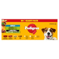 Pedigree Adult Vegyes Válogatás teljes értékű nedves eledel felnőtt kutyák részére 80 x 100 g (8 kg)