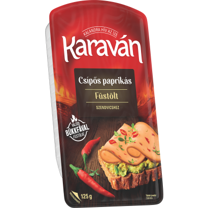 Karaván csípőspaprikás szeletelt sajt 125 g