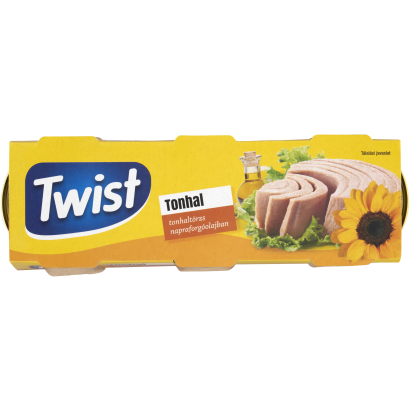 Twist tonhaltörzs napraforgóolajban 3 x 80 g (240 g)