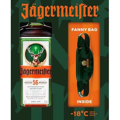 Jägermeister Gyógynövénylikőr Övtáskával 35% 700 ml