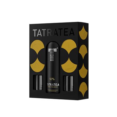 Tatratea Original Tealikőr Díszdobozban 2 Pohárral 52% 700 ml
