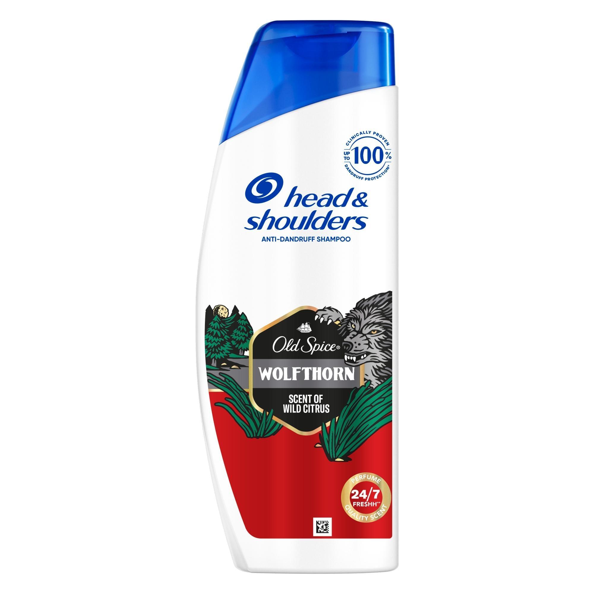 Head & Shoulders x Old Spice Wolfthorn Korpásodás Elleni Sampon, 400 ml