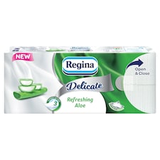 Regina Delicate Refreshing Aloe papír zsebkendő 3 rétegű 90 db