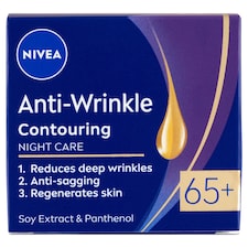 NIVEA Anti-Wrinkle Contouring éjszakai arckrém 65+ 50 ml