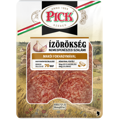 PICK ÍZÖRÖKSÉG NEMESPENÉSZES SZALÁMI MAKÓI FOKHAGYMÁVAL