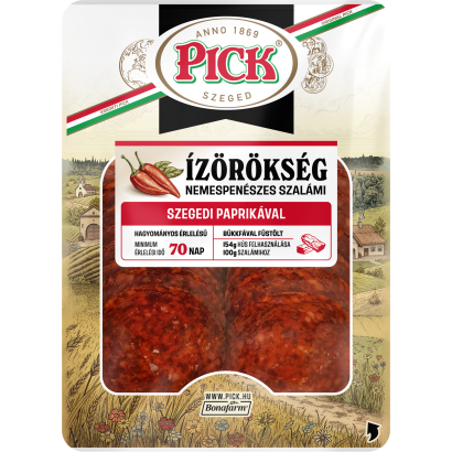 PICK ÍZÖRÖKSÉG NEMESPENÉSZES SZALÁMI SZEGEDI PAPRIKÁVAL