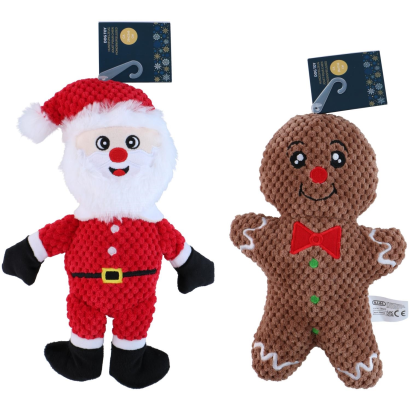 Kutyajáték plüss Xmas 2 féle 16x6x25cm 83gr Pet Toys