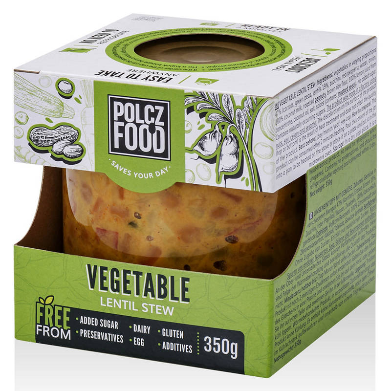 Készétel, zöldséges lencseragu, 350 g