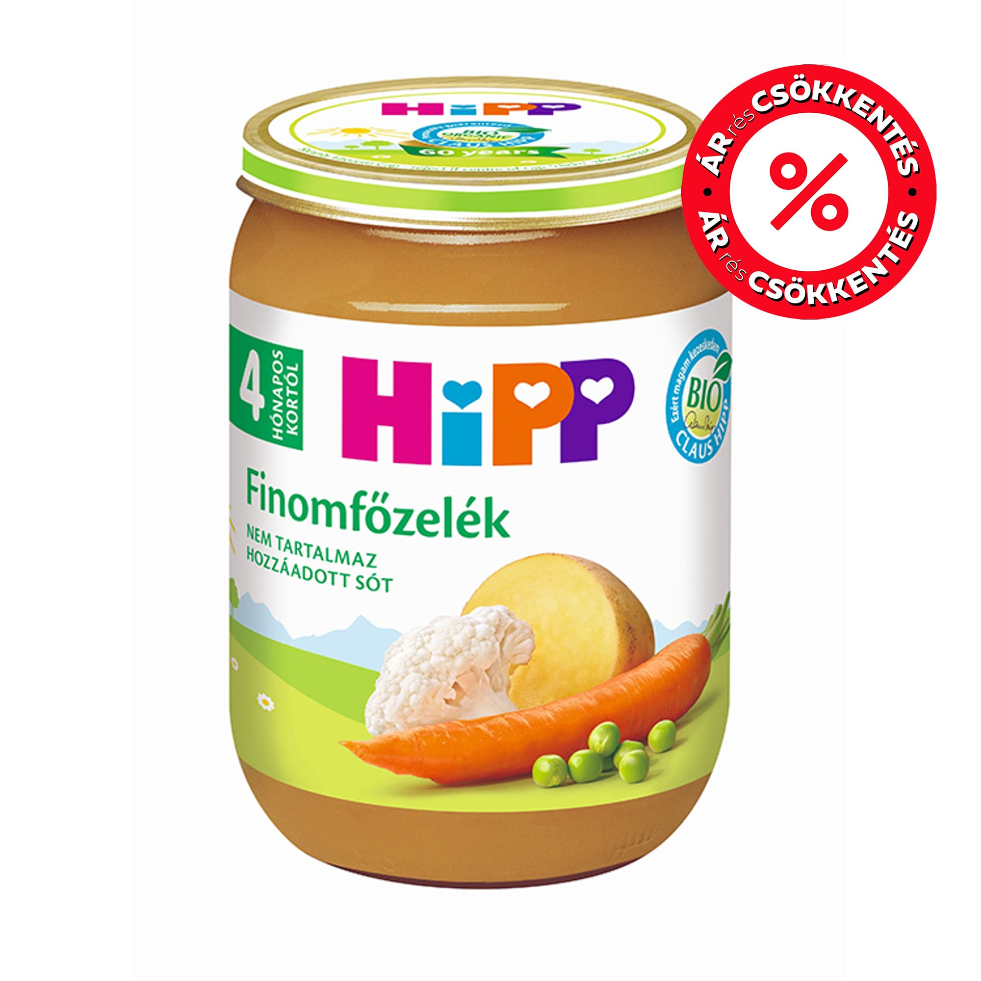 Hipp Finomfőzelék 4 hónapos kortól