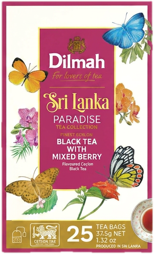 Dilmah Sri Lanka Paradise Black Tea with Peach & Apricot filteres barackos fekete tea