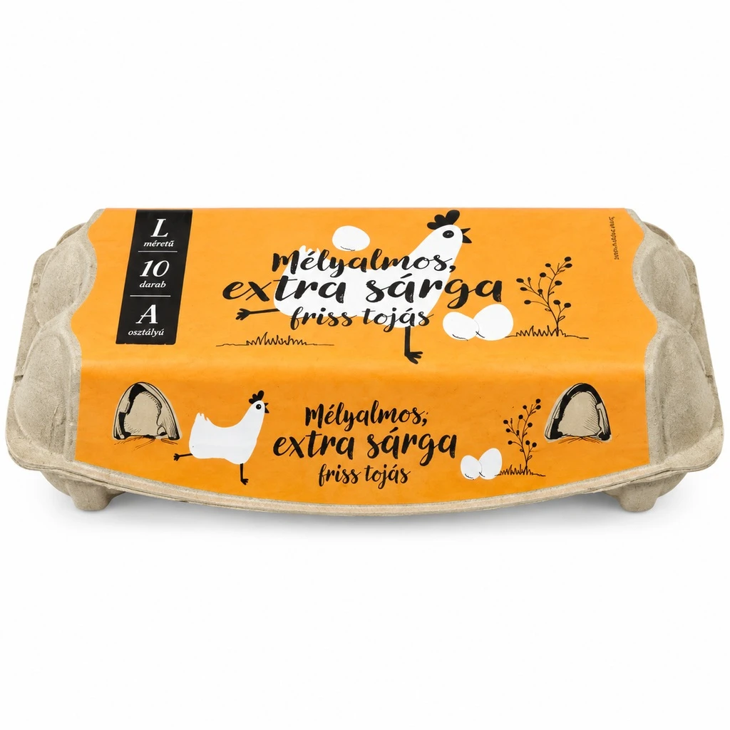 Friss, extra sárga tojás