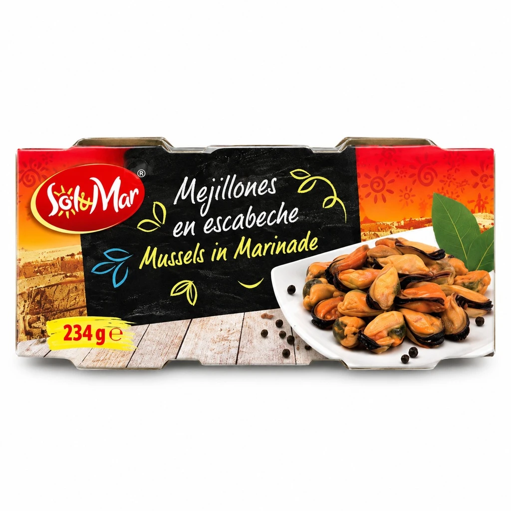 SOL&MAR Kékkagyló fűszeres marinádban