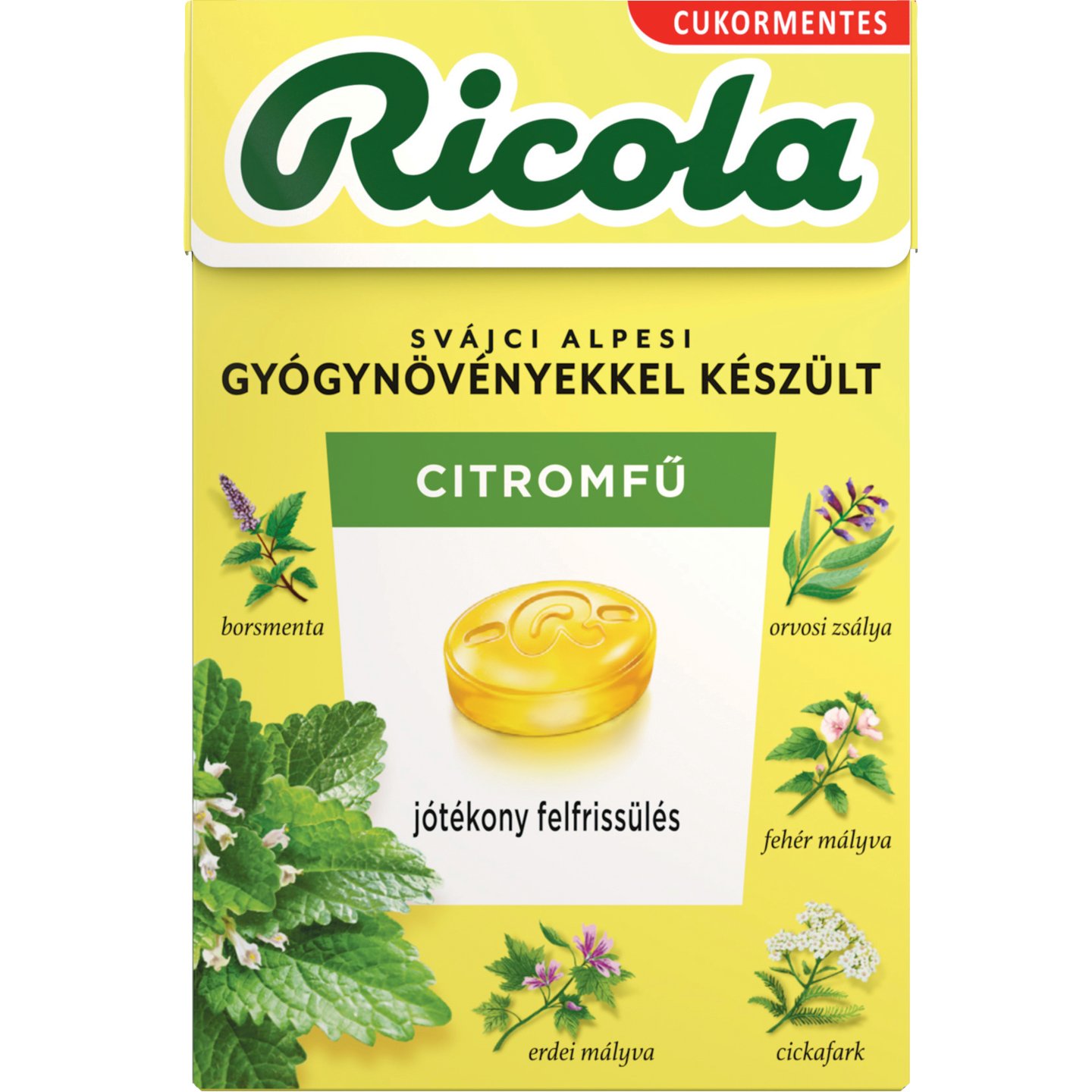 Ricola Citromfű Ízű Cukorka