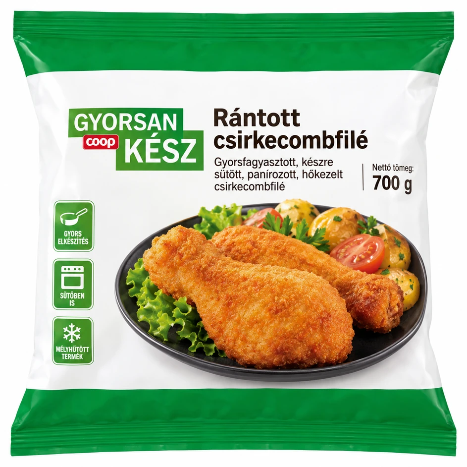 Coop Gyorsan kész Rántott csirkecomb