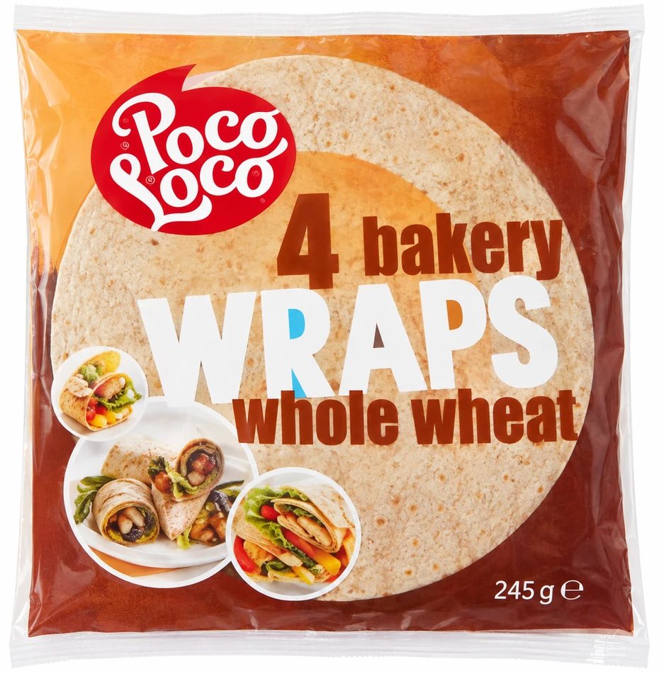 Poco Loco Teljes kiőrlésű Lágy Tortilla