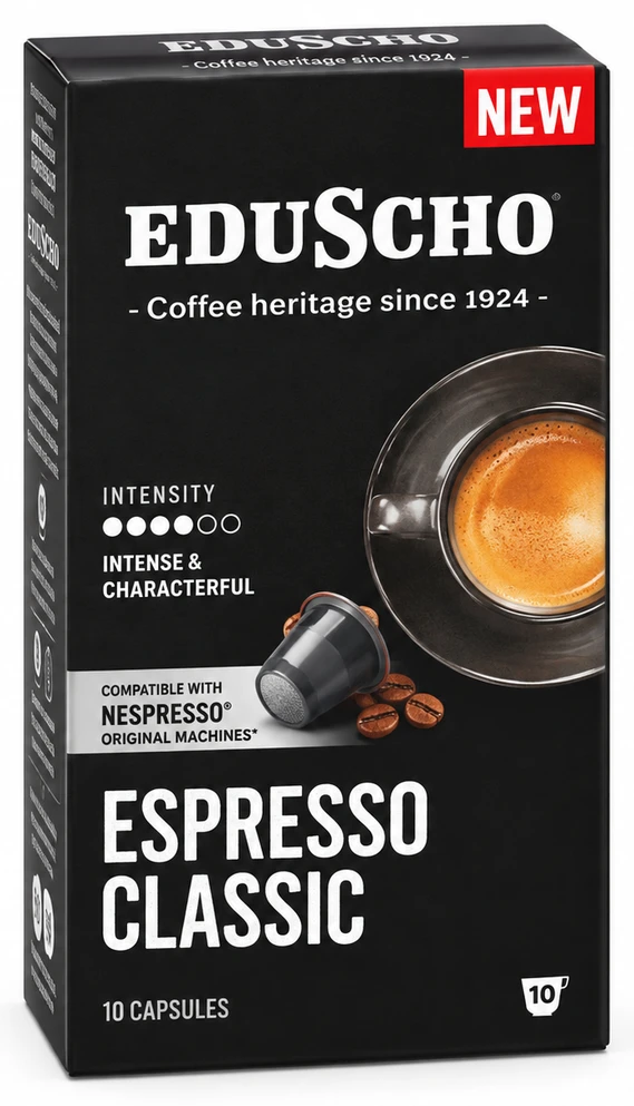 Eduscho kávékapszula Espresso Classic, Lungo Strong