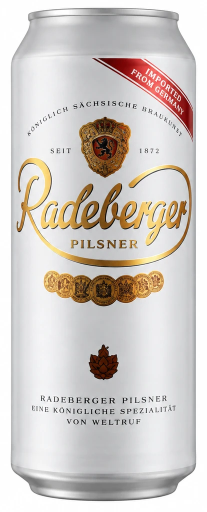 Radeberger sör dobozos