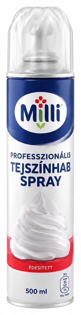 Milli tejszínhabspray