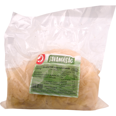 Auchan Kedvenc savanyított káposztahasáb zacskós 1 kg