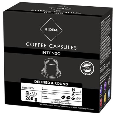 RIOBA Intenso Nespresso Kompatibilis Kapszula 50 x 5,2 g