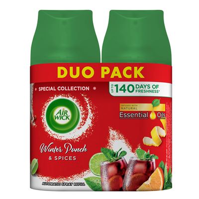 Air Wick Freshmatic Automata légfrissítő spray utántöltő - Gyümölcsös Téli Puncs DUO, 2x250ml