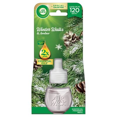 Air Wick elektromos utántöltő légfrissítő készülékhez - Téli erdő és borostyán, 19ml