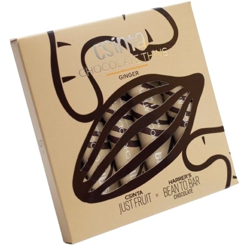 Csinta Chocolate Thins Gyömbéres csokoládé szeletek (5db-os)