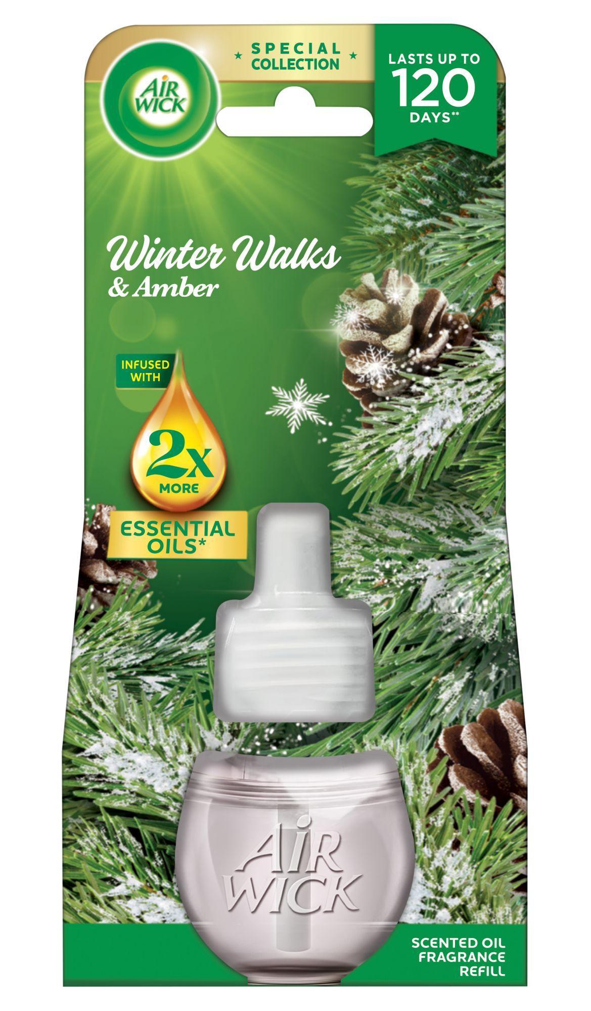 Air Wick elektromos utántöltő légfrissítő készülékhez - Téli erdő és borostyán, 19ml